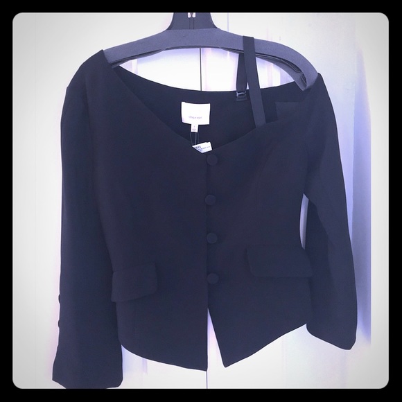 cinq a sept Jackets & Blazers - NWT Cinq a Sept Black Peri Jacket